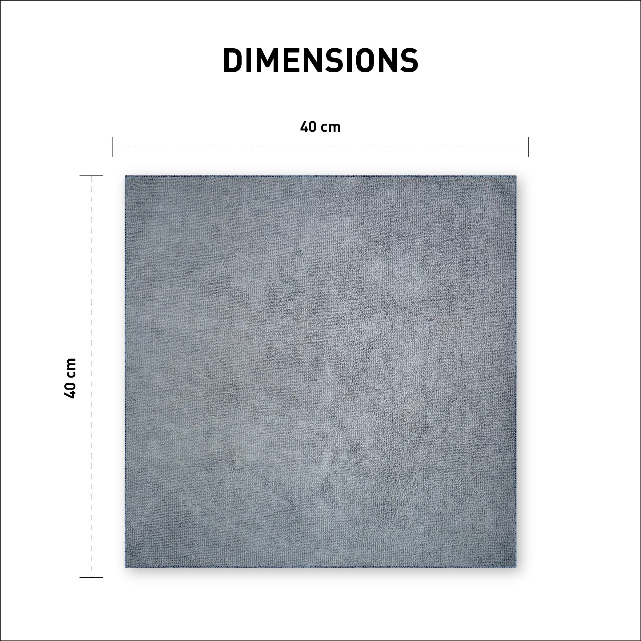 Premium 250 GSM Microfibre Cloth – 40×40 cm