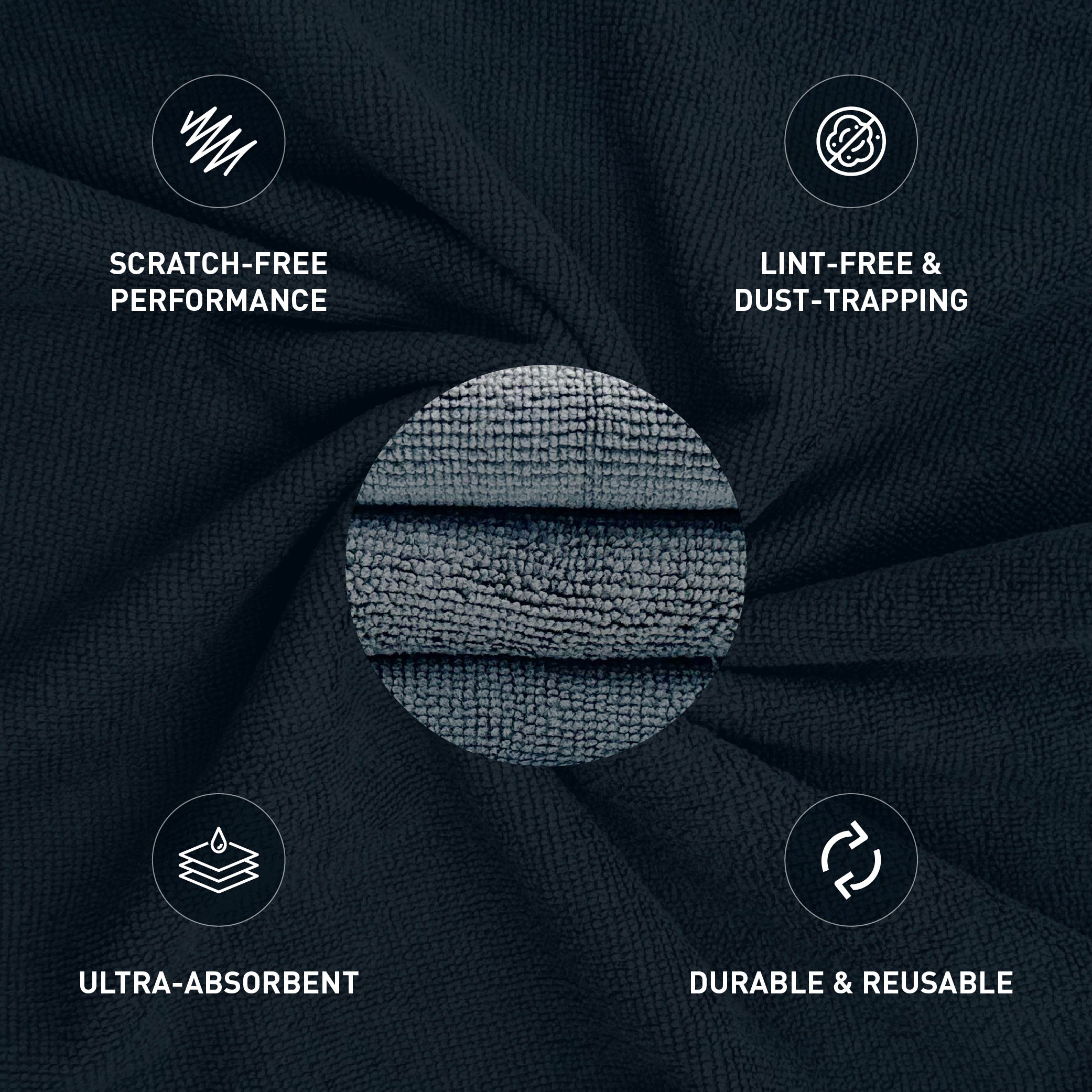 Premium 250 GSM Microfibre Cloth – 40×40 cm