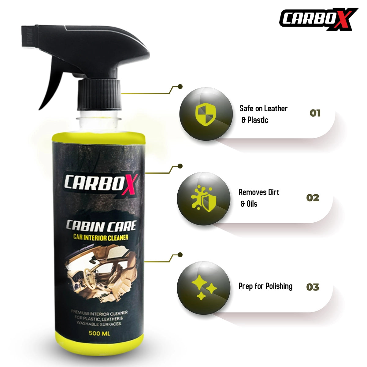 Cabin Care Car Interior Cleaning 500 ML