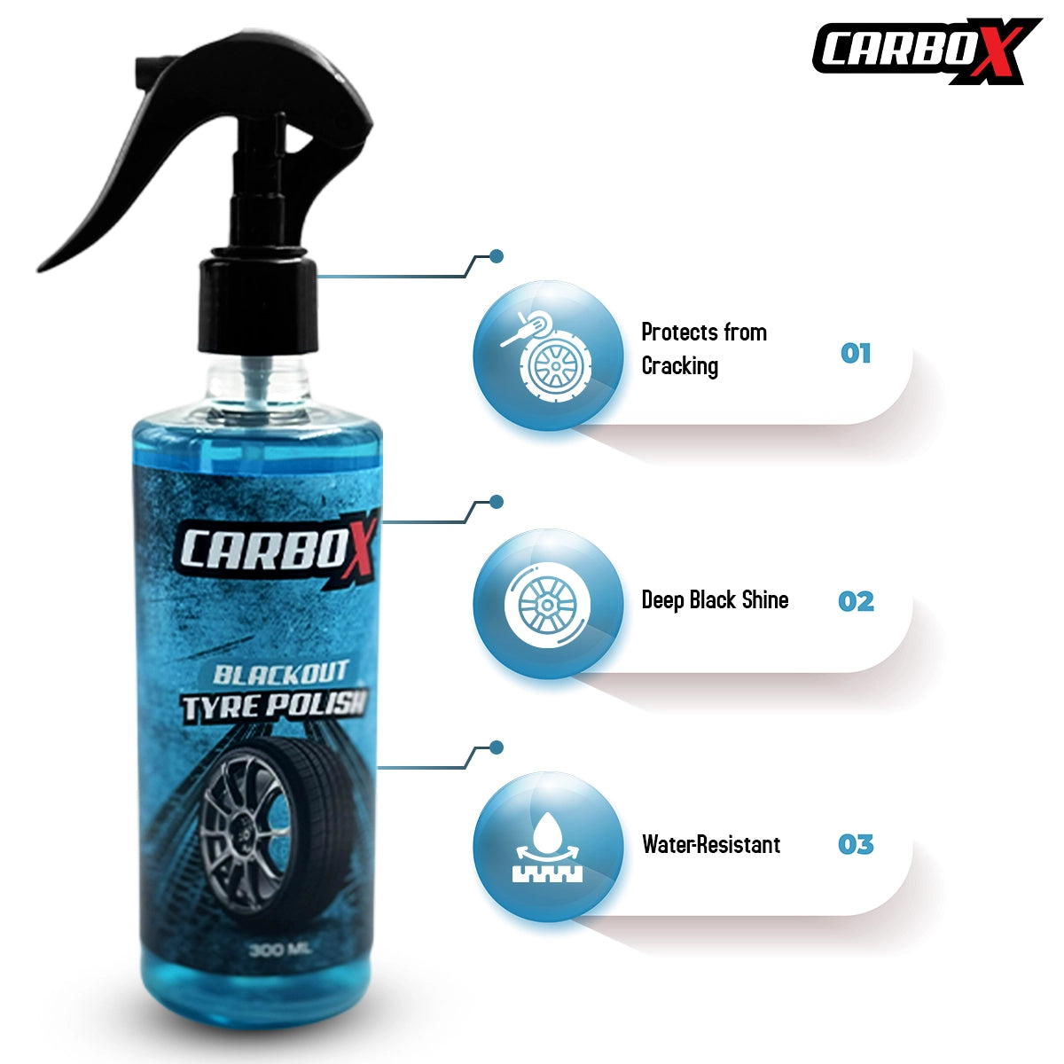 Black Out Car Tyre Polish (300ml)